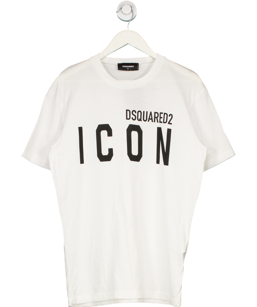 DSQUARED2 White Icon Logo T-shirt UK S