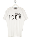 DSQUARED2 White Icon Logo T-shirt UK S