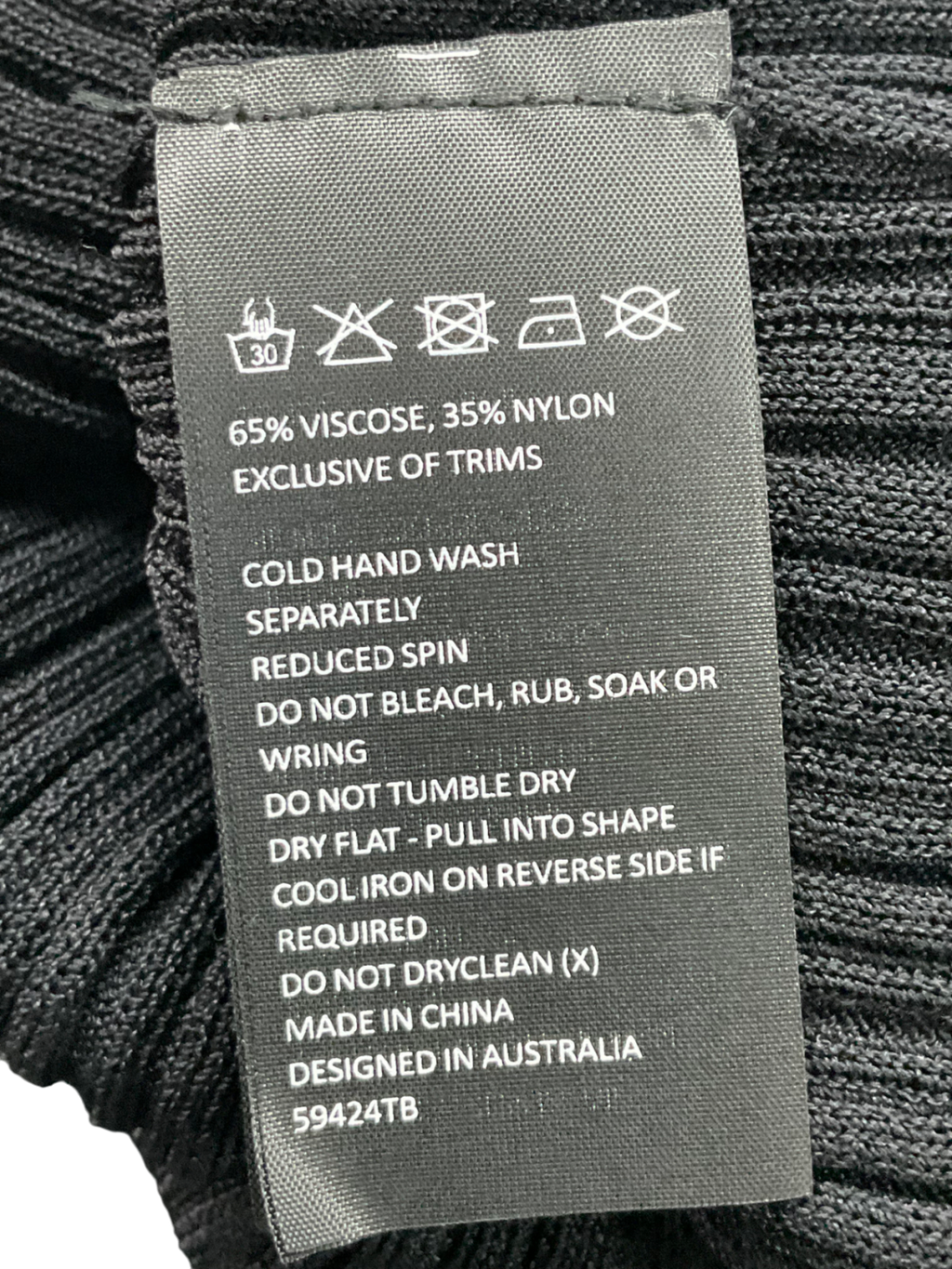 Bardot Black Merel Knit Tank Top UK XS