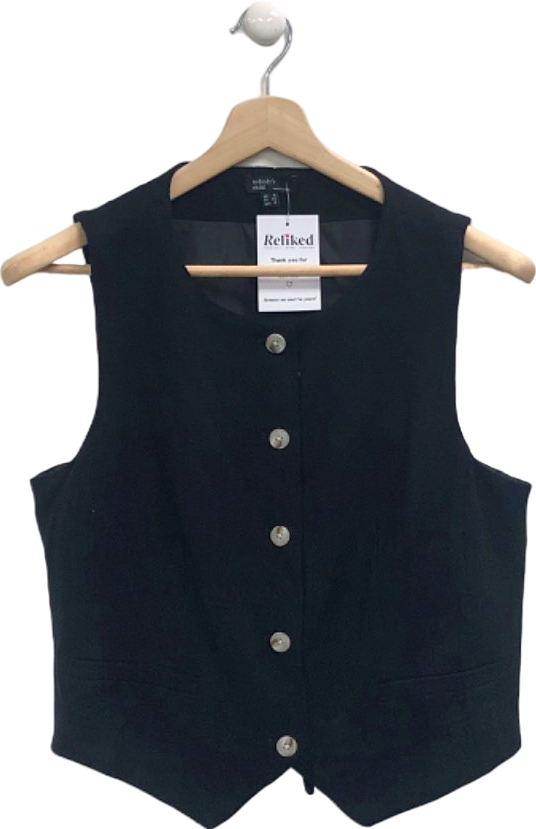 Nobody's Child Black Sleeveless Waistcoat UK 16