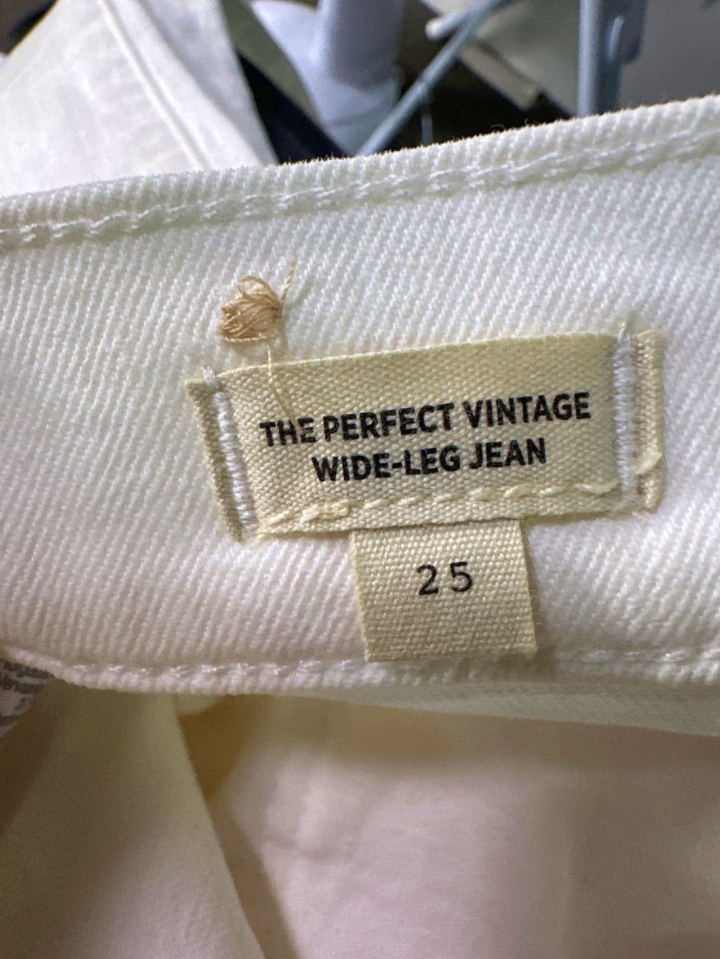 Madewell White The Perfect Vintage Wide-Leg Jean UK W25