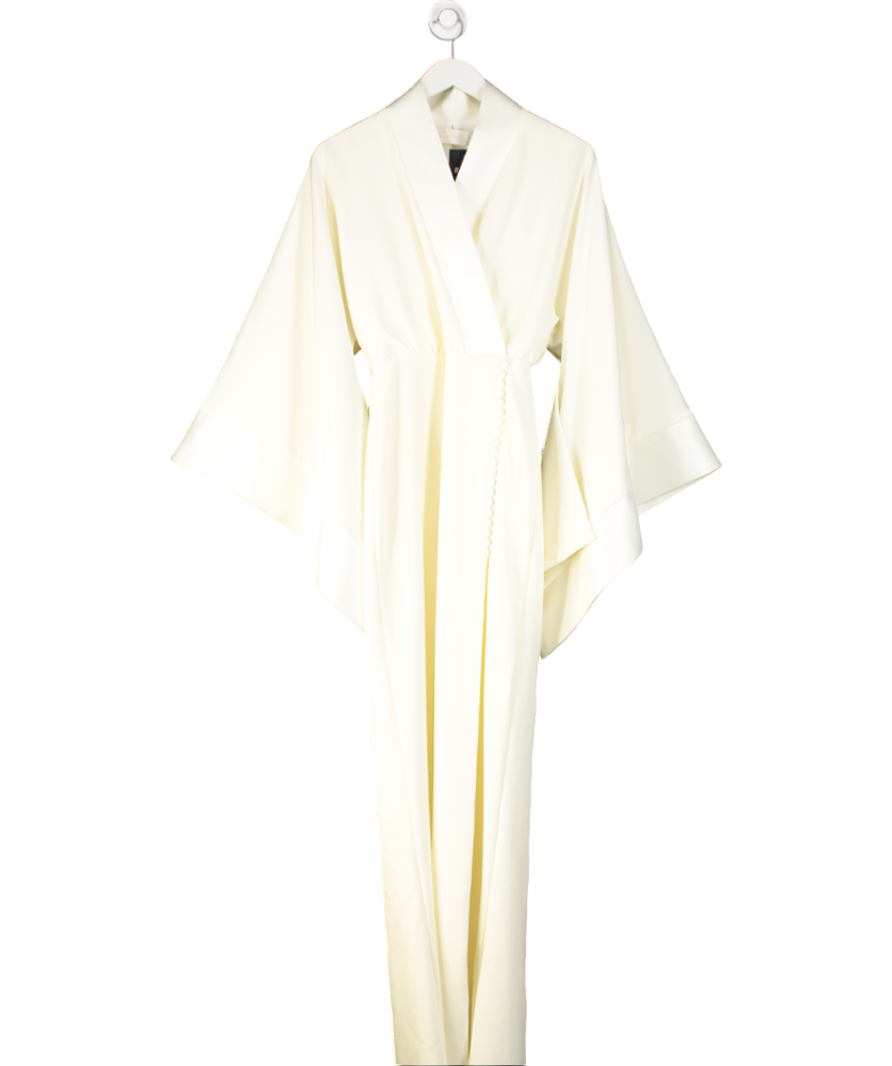 Magic Atelier Cream Kimono Kyoto Maxi Dress (no Belt) UK 8