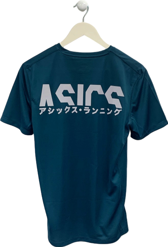 ASICS Magnetic Blue Katakana SS Top S