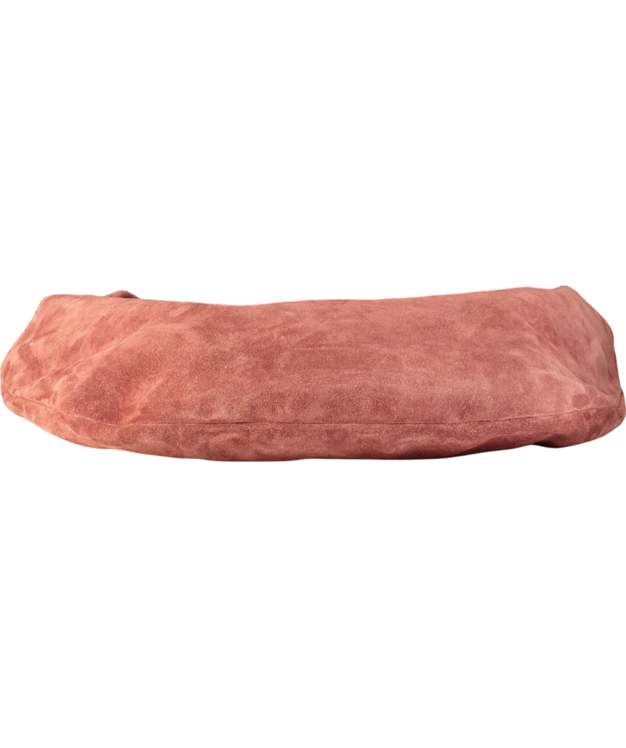 Flattered Red Alva Suede Shoulder Bag