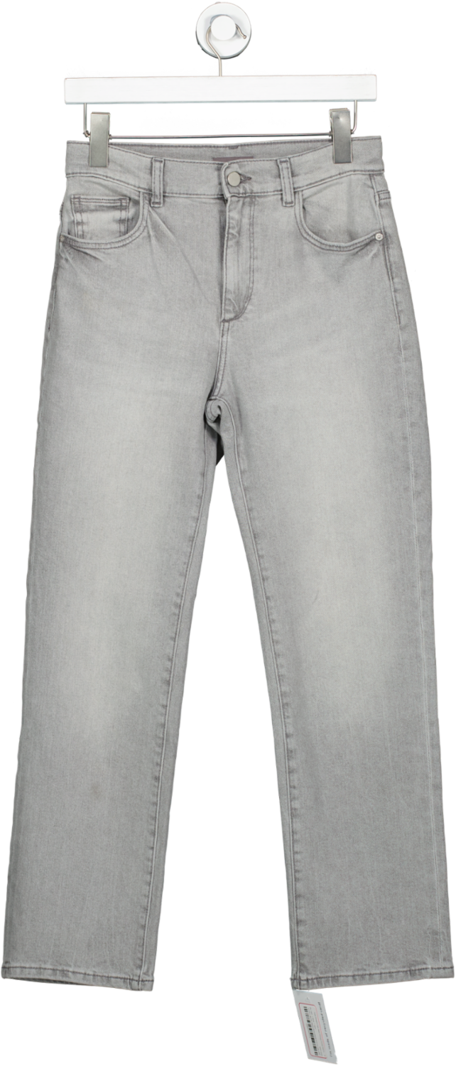 DL 1961 Grey Patti Straight High Rise Vintage Ankle Jeans W27