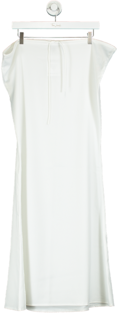 PrettyLittleThing White Midi Dress UK 10