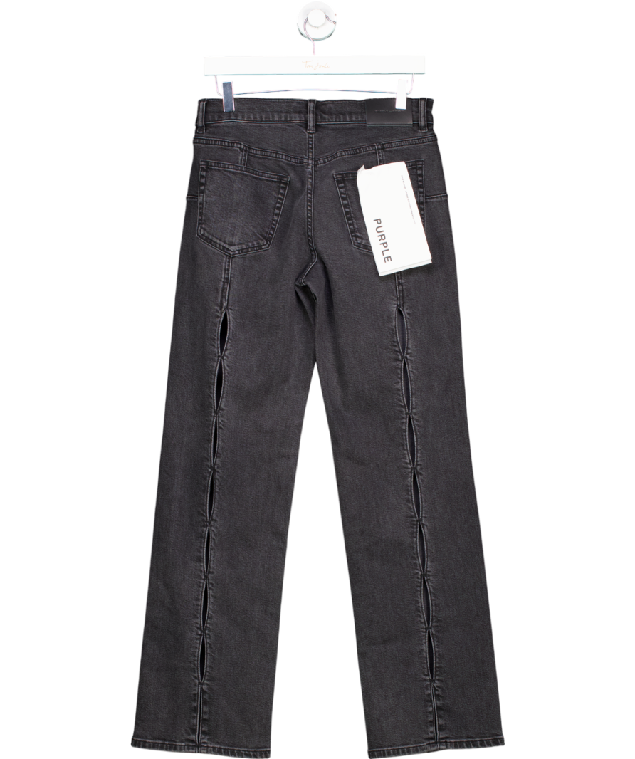 purple Black Slim Straight Back Cut Out UK S