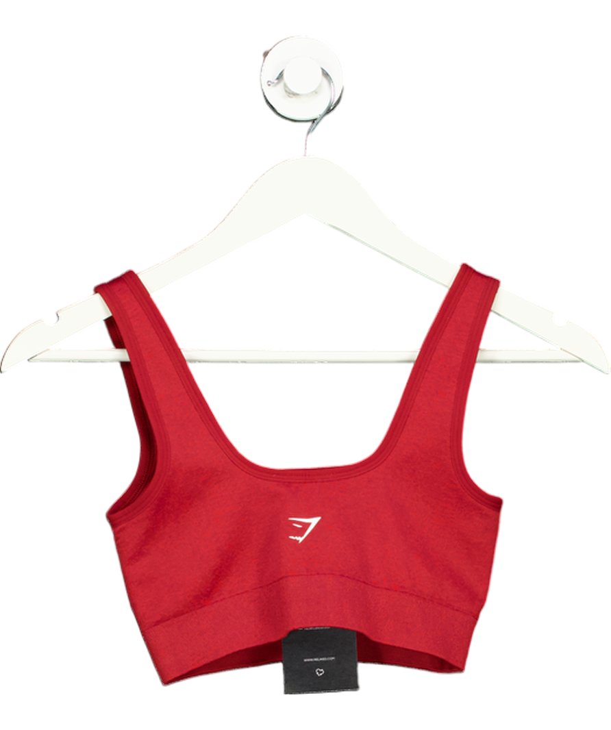 gymshark Red Adapt Fleck Sports Bra UK S