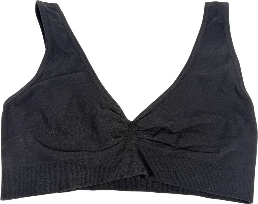 Commando Black Ballet Body Racer Back Bralette UK S/M