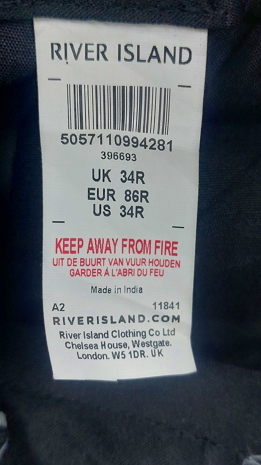 River Island Grey Trousers UK 34R