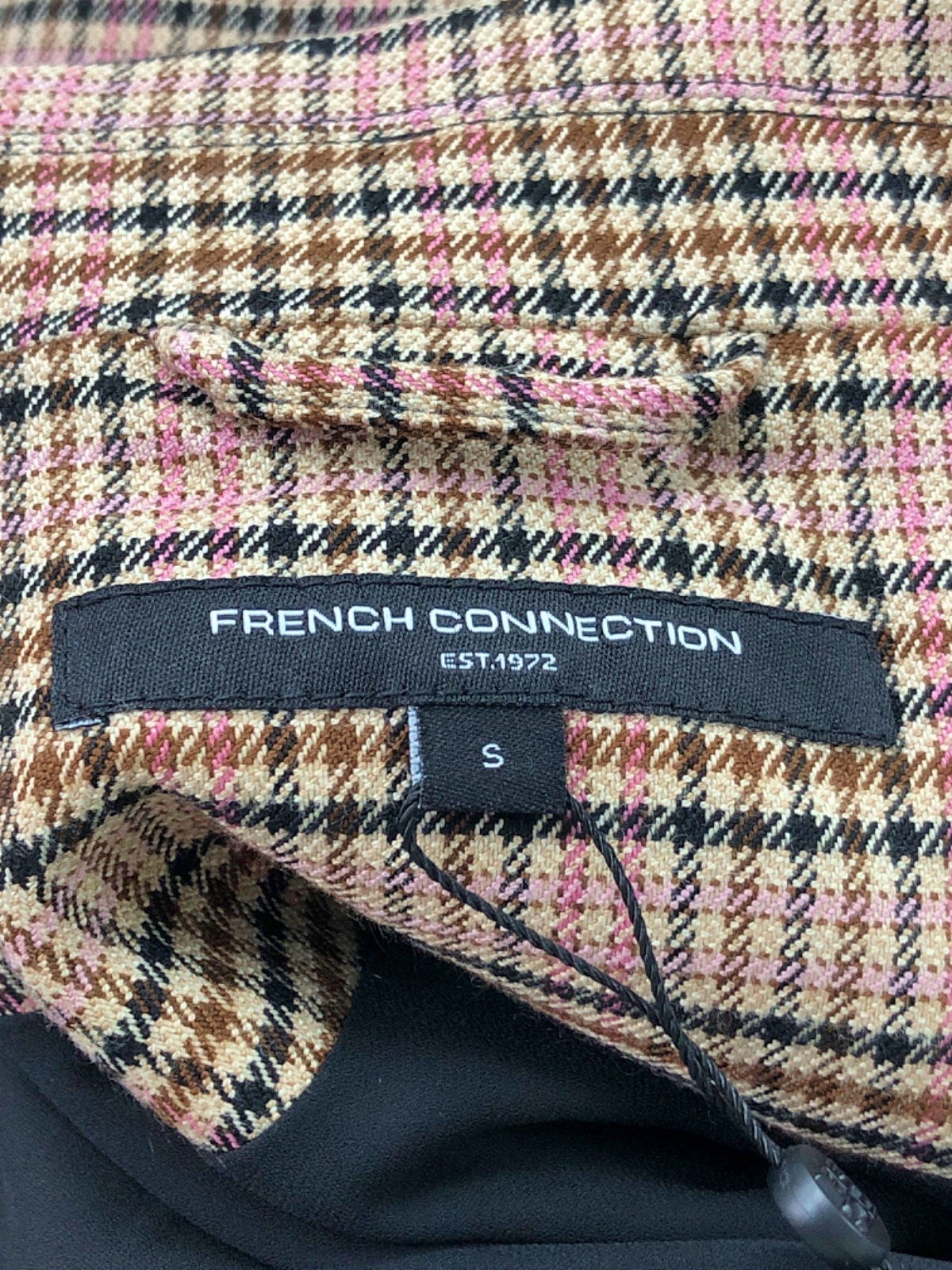 French Connection Pink Checked Blazer UK S