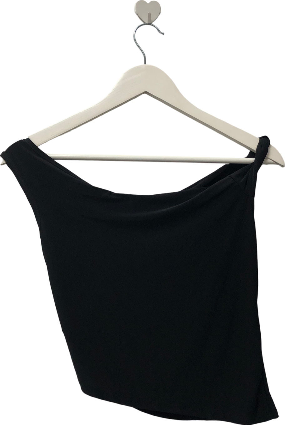 ASOS Black Kaiia Slinky Off Shoulder Top UK S