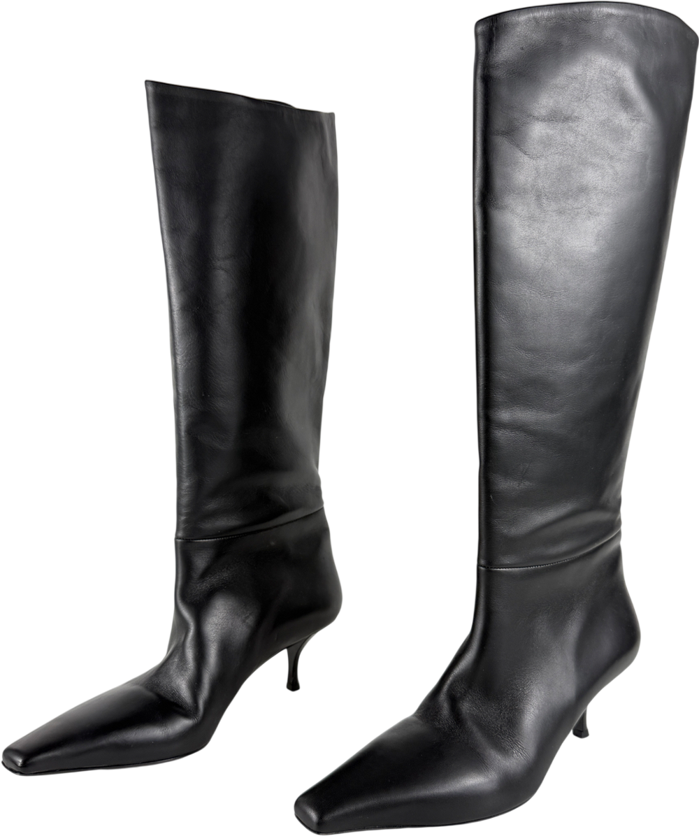 NEOUS Rami Turbo Leather Boots Black UK 6 EU 39 👠
