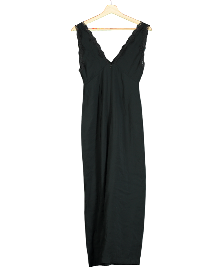 MANGO Black Lace Jumpsuit UK XS