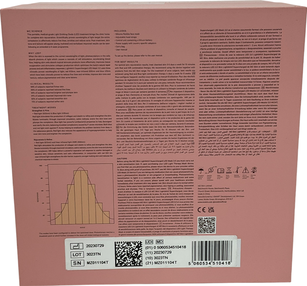 MZ Skin Lightmax Supercharged Led Mask 2.0