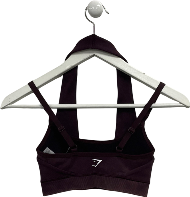 gymshark Purple Halter Neck Sports Bra UK XS