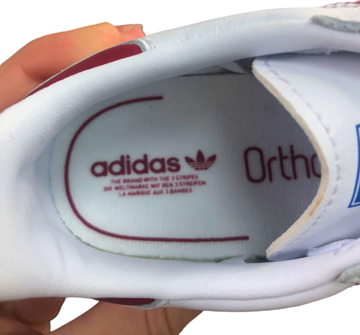 Adidas White/Red Samba OG EL I Trainers UK 9.5 Kids