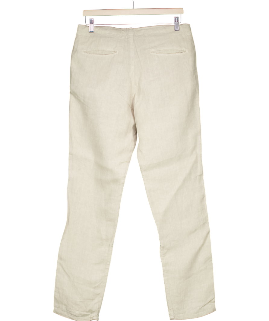 Luca Falconi Beige 100% Linen Trousers W30