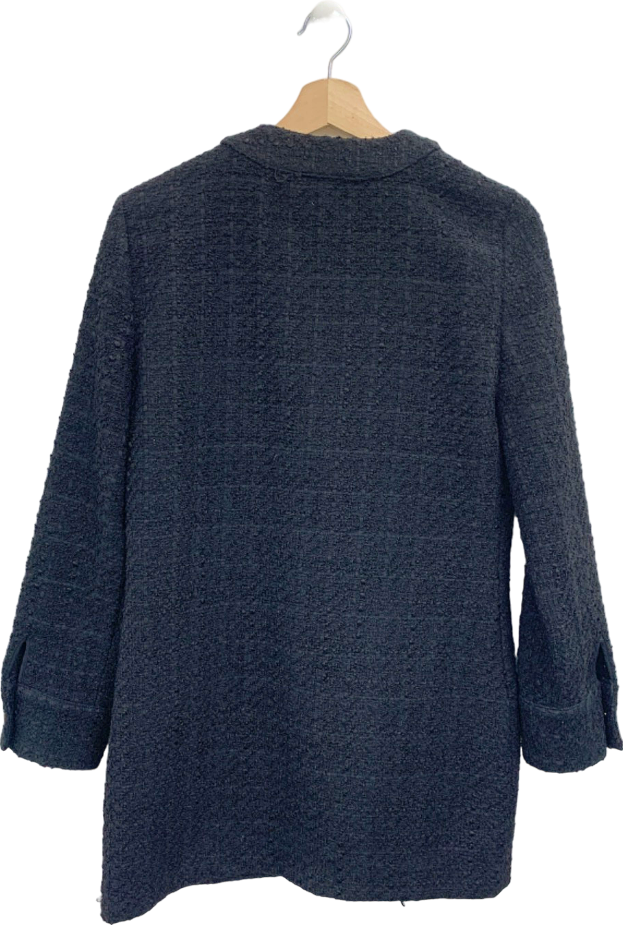 Zara Black Textured Knit Cardigan UK S