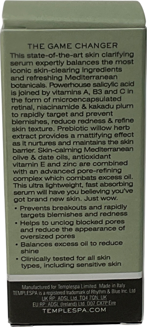 templespa Clear To Me Skin Clarifying Serum 28ml