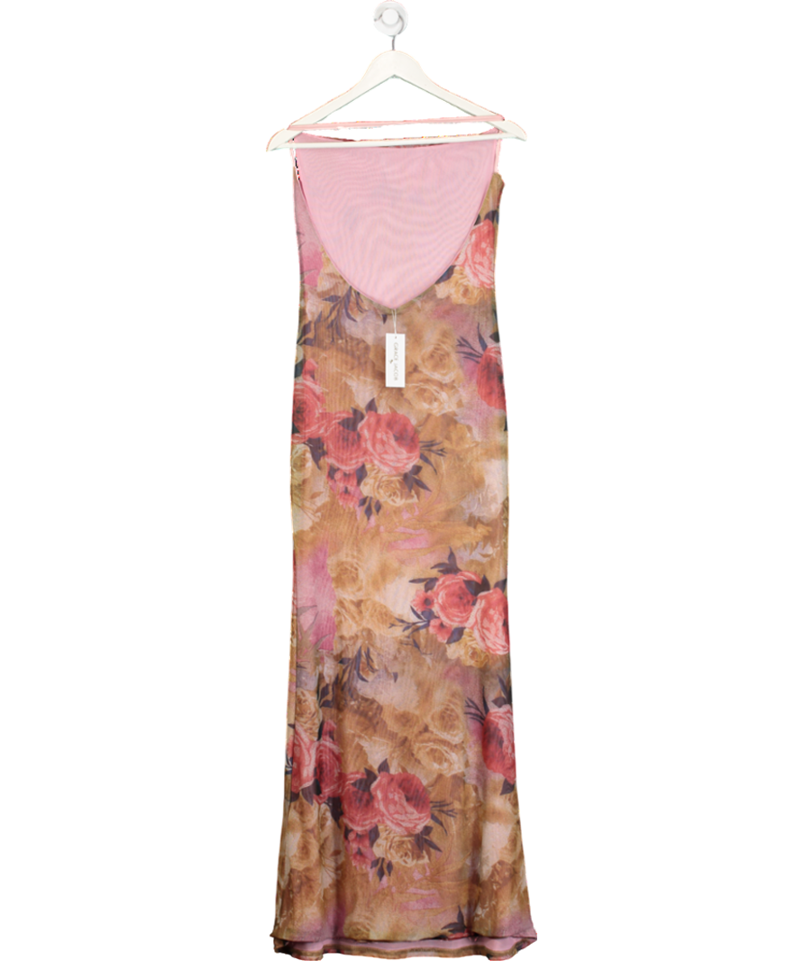 Grace Jacob Multicoloured Elizabeth Rose Maxi Dress UK XS