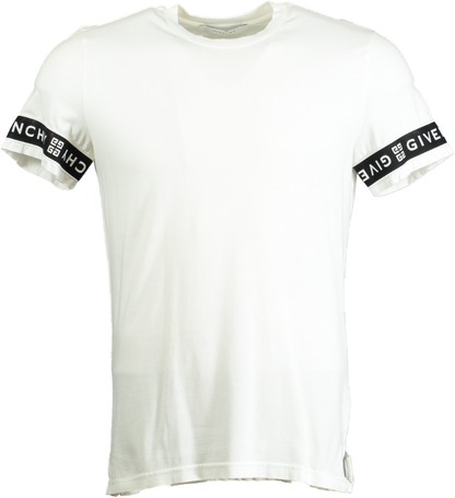 Givenchy White Logo Band Slim fit T-Shirt UK XS