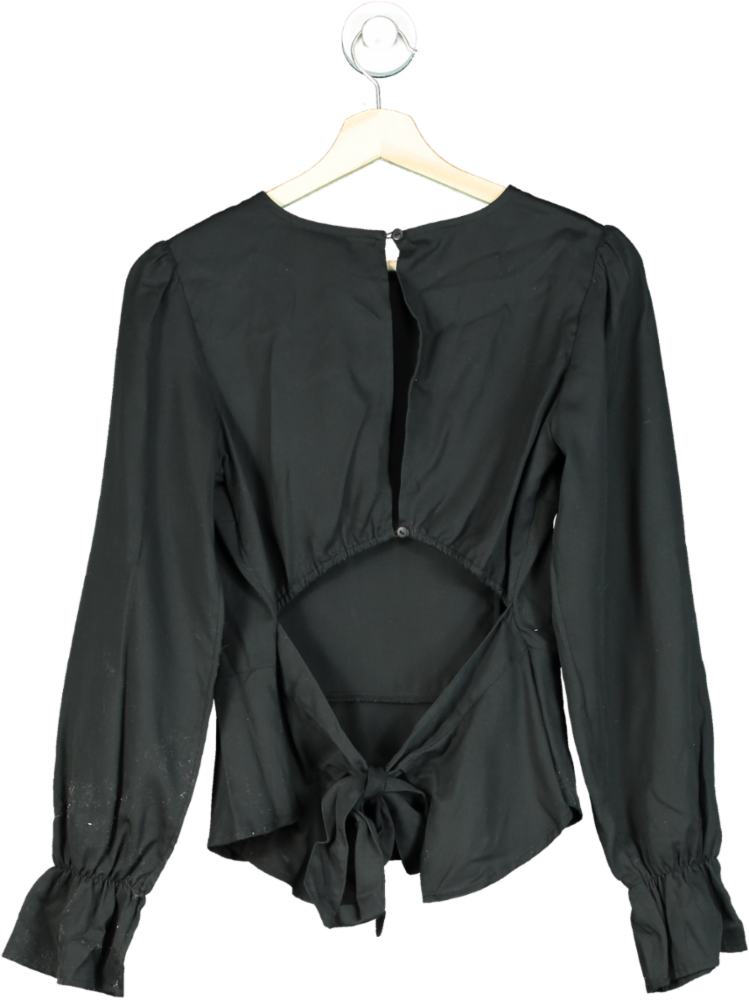 The Drop Black Long Sleeve Blouse XS