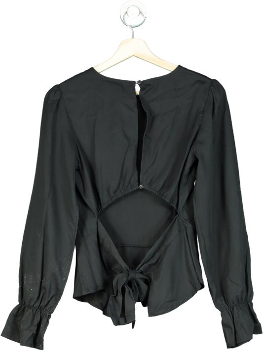 The Drop Black Long Sleeve Blouse XS