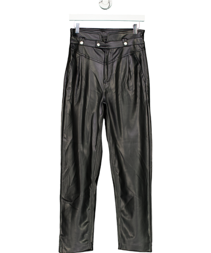 Blank NYC Black Vegan Leather Trousers W27