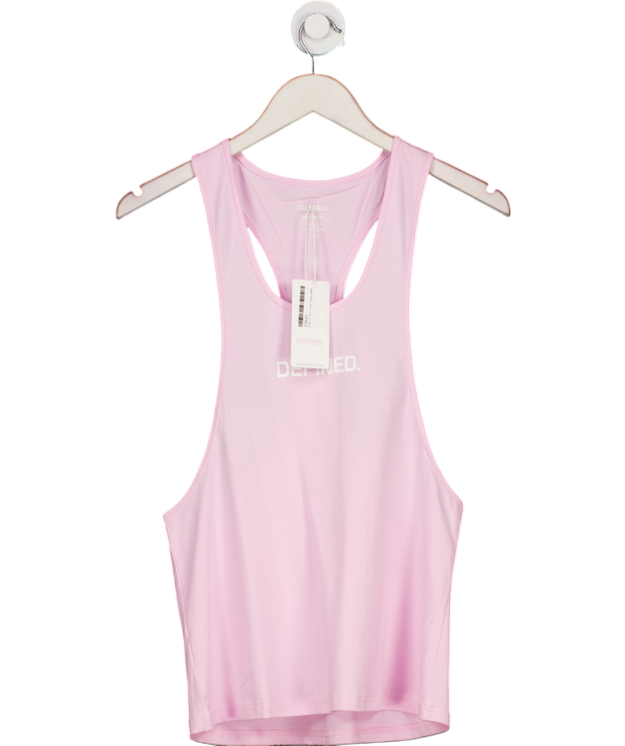 Defined Pink Racerback Graphic Vest UK M