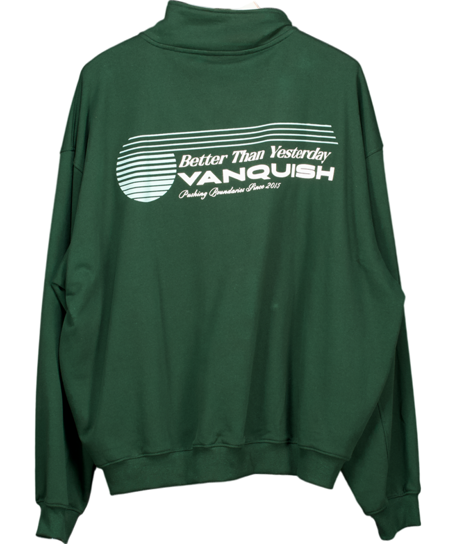 Vanquish Green Better Than Yesterday Zip Sweatshirt UK XL
