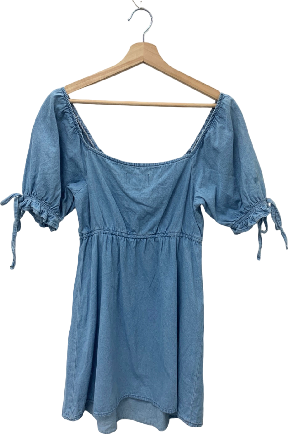 Miss Selfridge Blue Denim Mini Dress UK 8