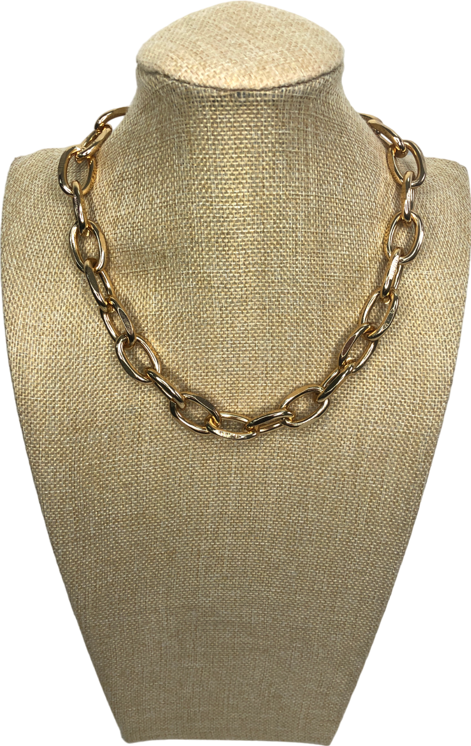Metallic Chunky Gold Chain Necklace