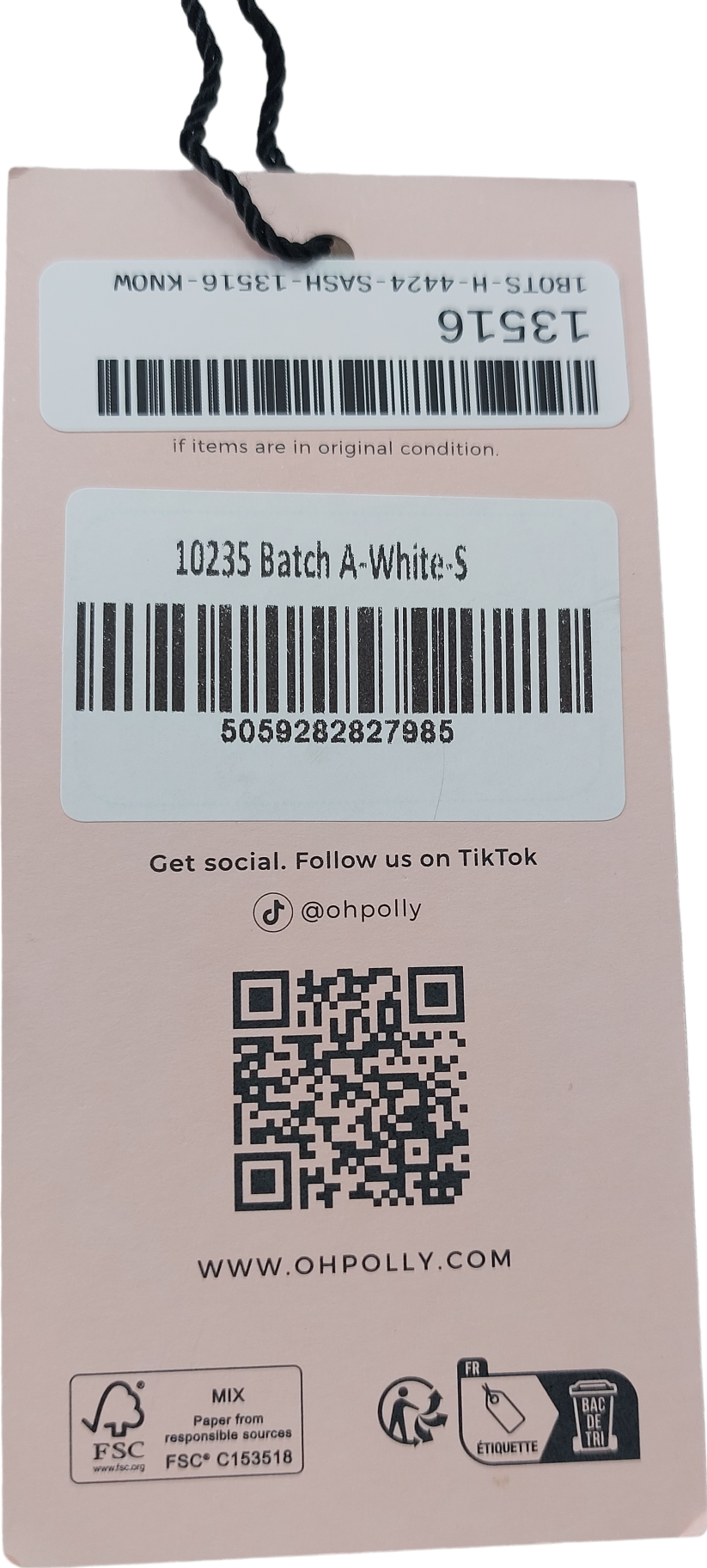 Oh Polly White Ruched Side Mini Skirt UK S