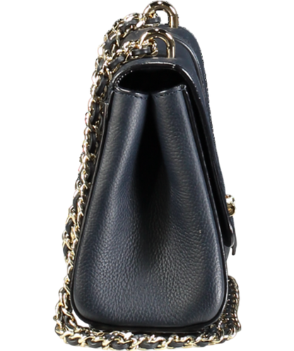 Aspinal Of London Navy Blue Pebbled Leather medium Lottie Bag