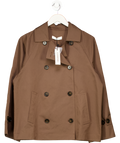 COMMENSE Brown Double-breasted Trench Coat UK S