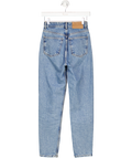 ZARA Mid Blue High Waist Tapered Mom Jeans UK 4