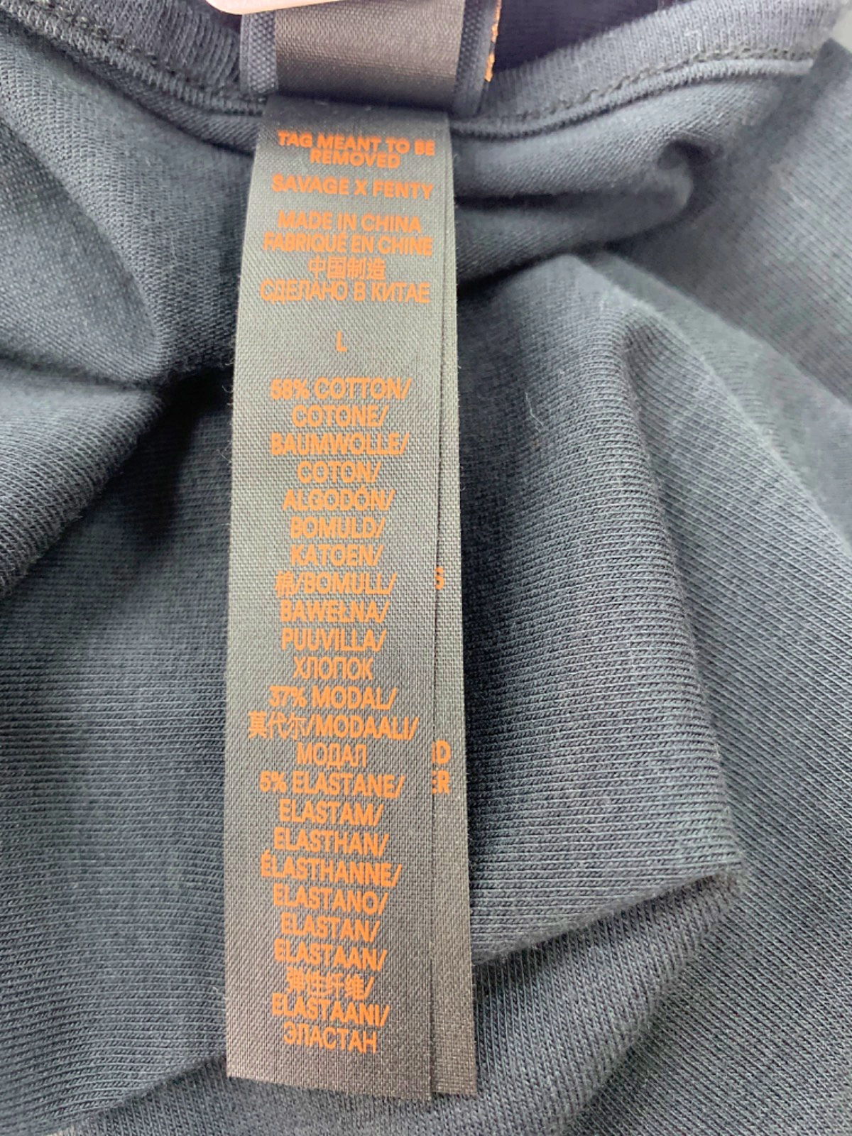 Savage X Fenty Black Tank Top UK L