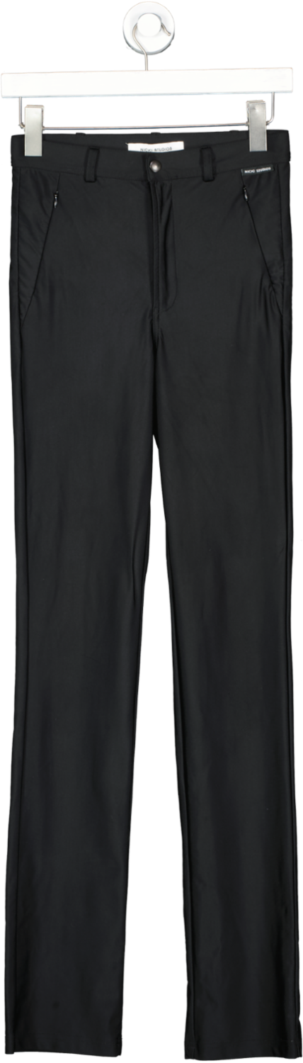 Nicki studios Black Sporty Straight Pant UK XS