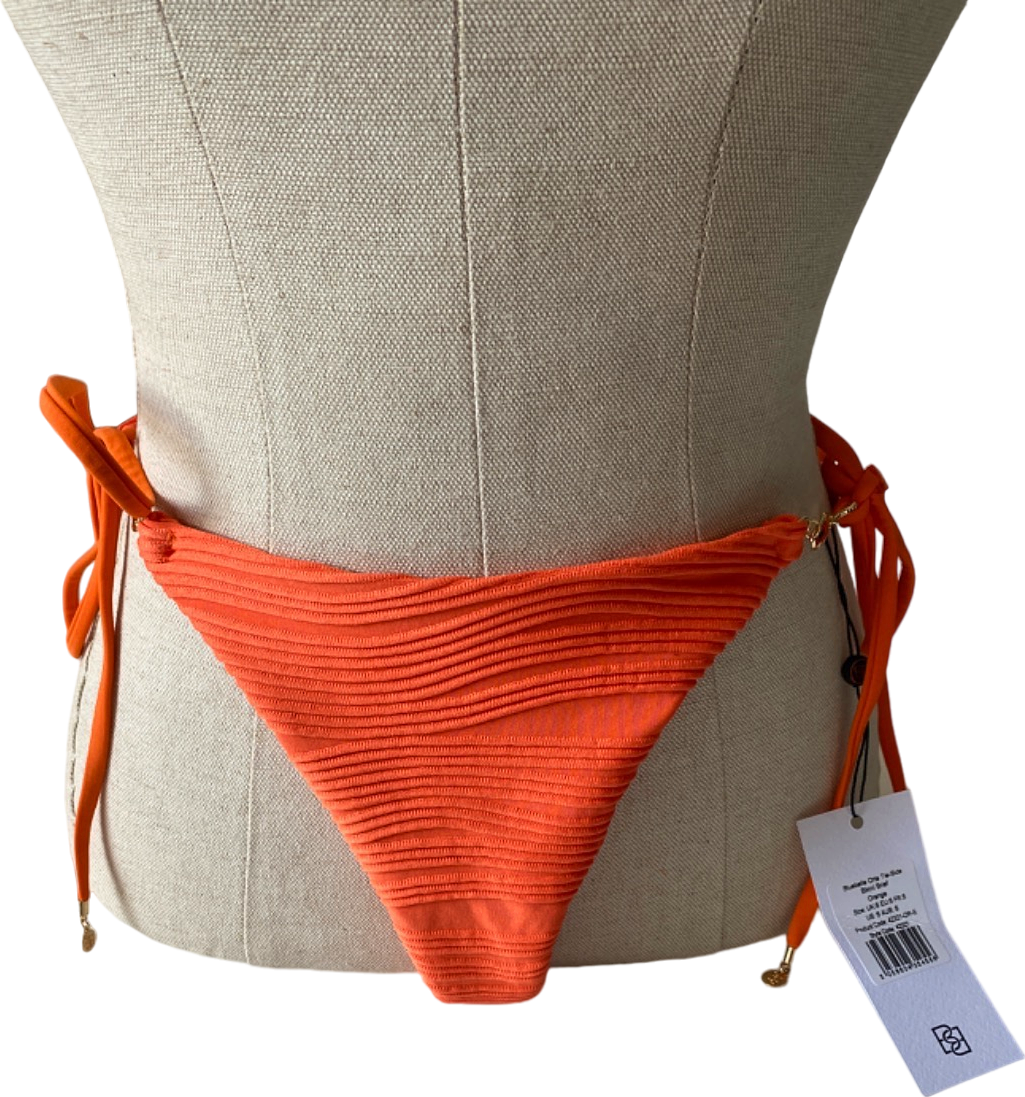 Bluebella Orange Orla Tie-Side Bikini Brief UK S