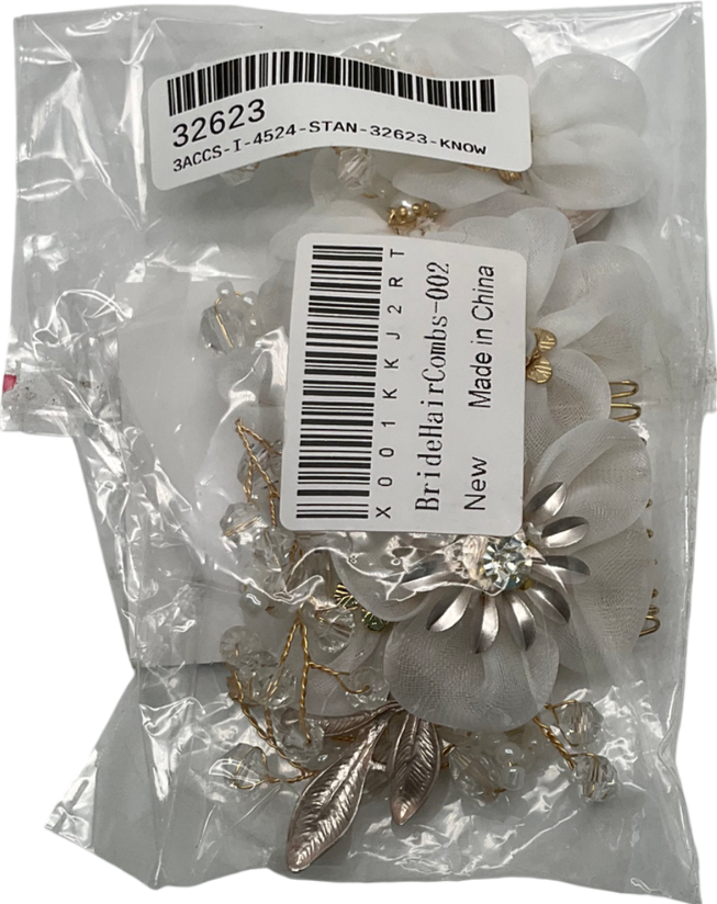 Bufenia White Bridal Hair Comb One Size