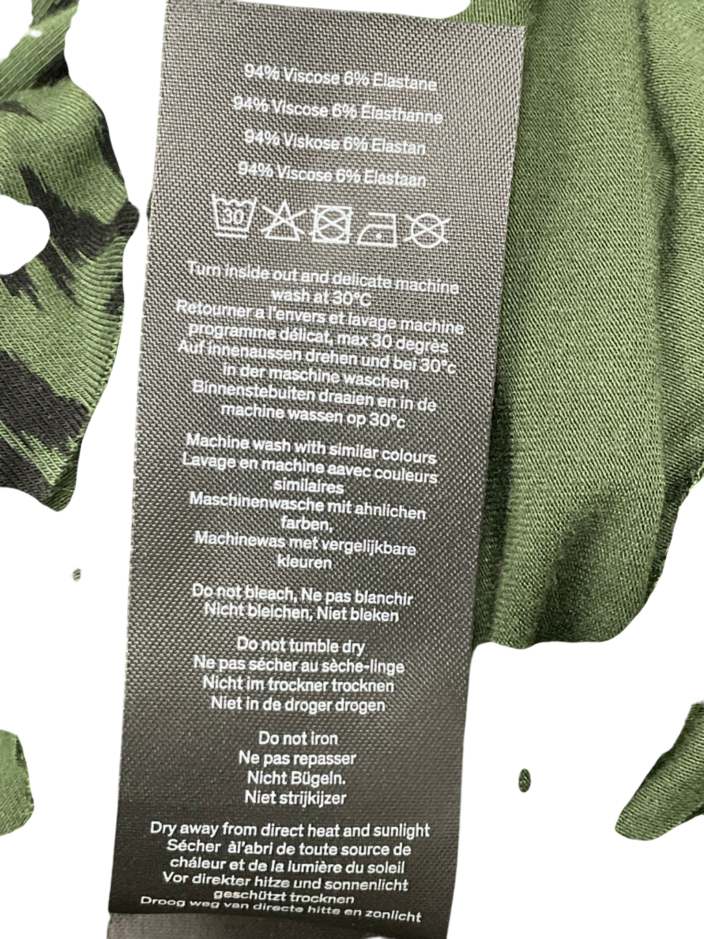 Hush Green Cecelia Jersey Mini Dress UK 10