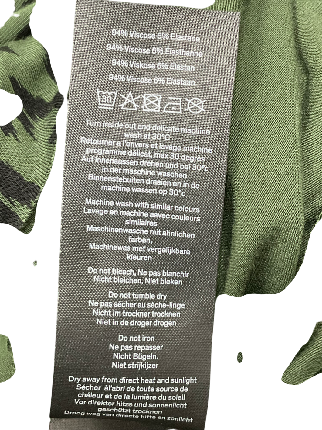 Hush Green Cecelia Jersey Mini Dress UK 10