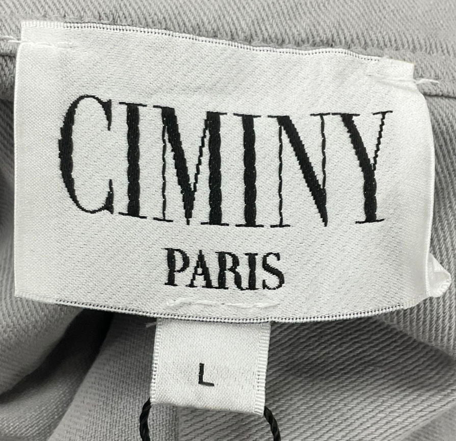 Ciminy Paris Grey Safari Denim Jacket UK L