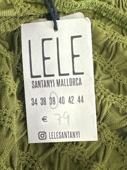 LELE Santanyi Mallorca Green Halter Neck Dress UK 10