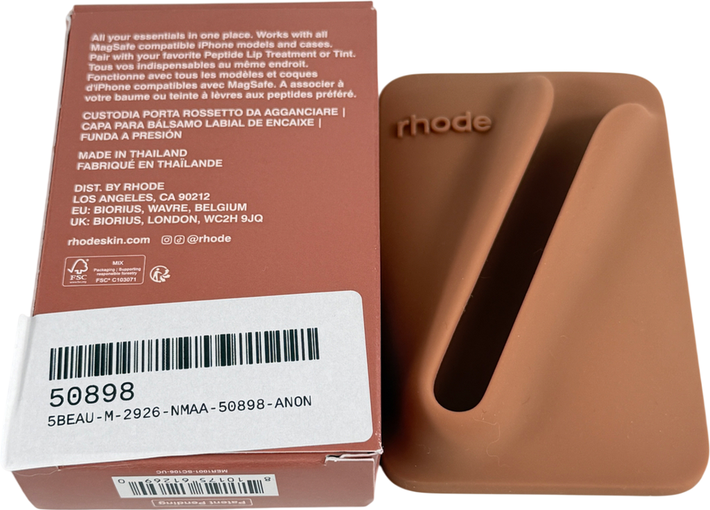 Rhode Brown Snap-on Lip Case Lip Holder With Magsafe One Size