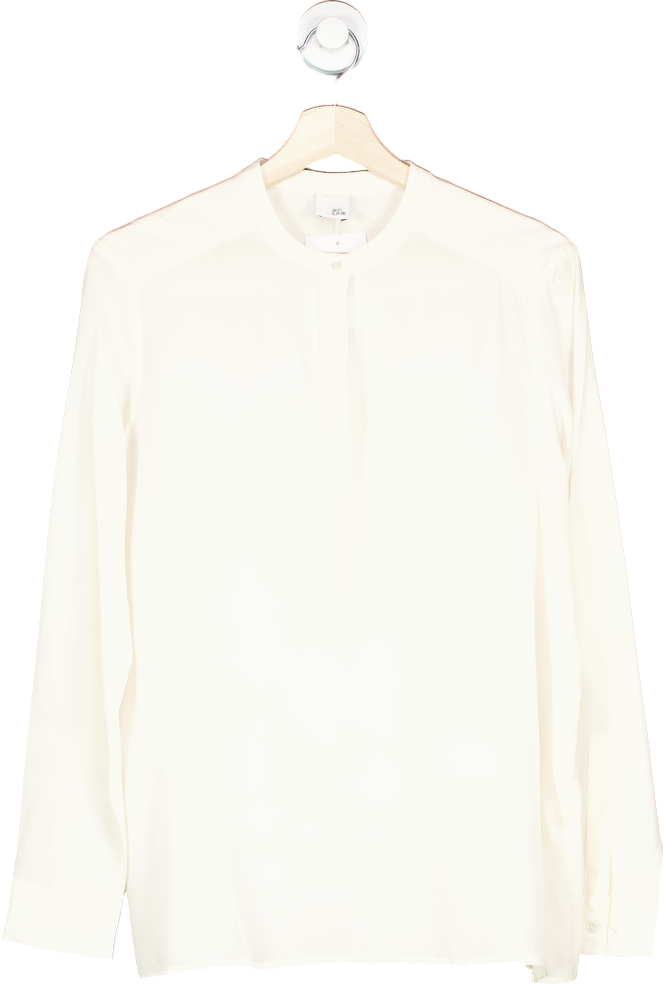 Iris & Ink Off-White Silk Shirt UK 12