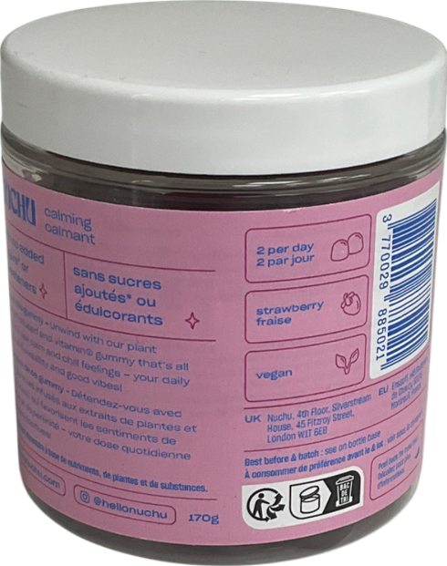 Nuchu Calming Gummies 60 gummies