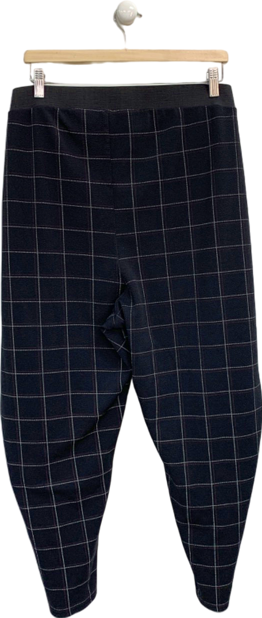 Yours Black Checked Trousers UK 30-32