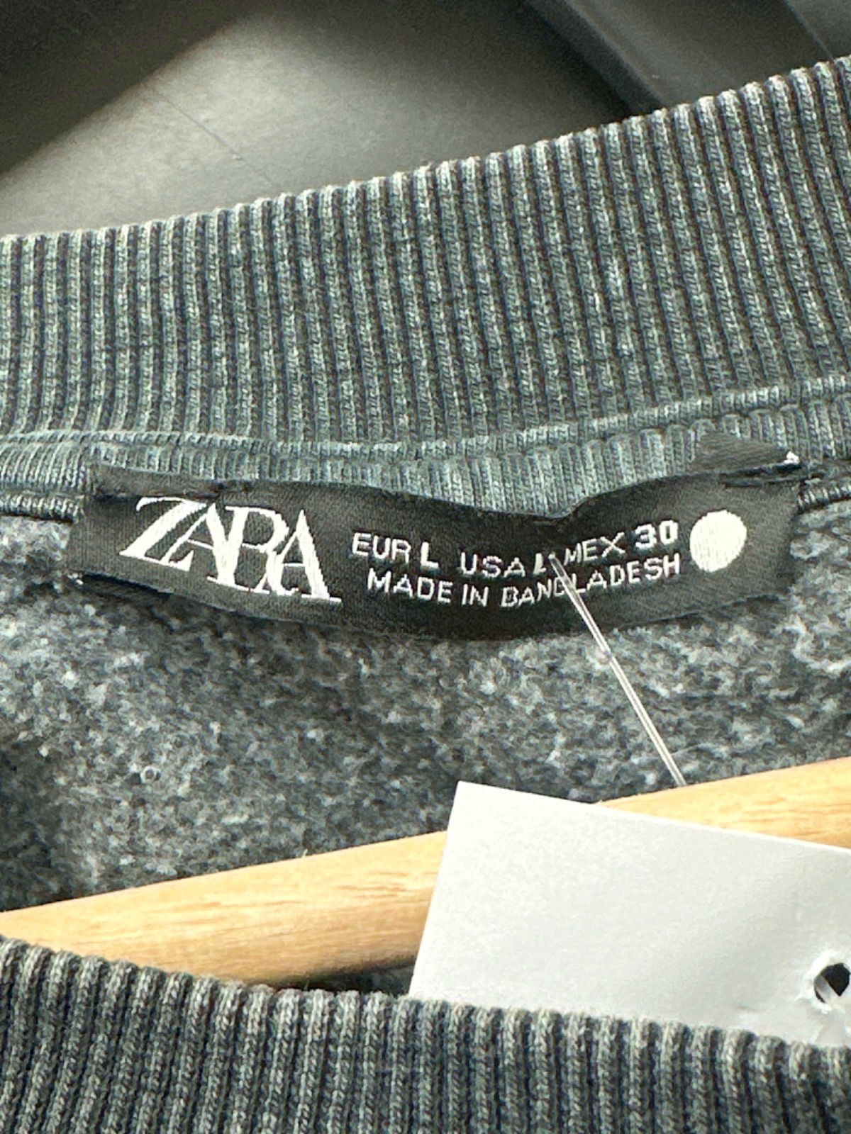 Zara Grey Sweatshirt UK M